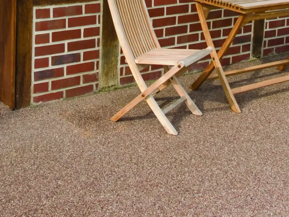 Sanierte Terrasse mit neuer Oberfläche